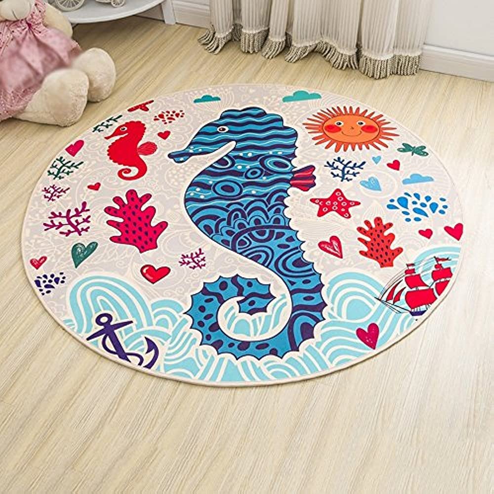Круглый коврик в детской