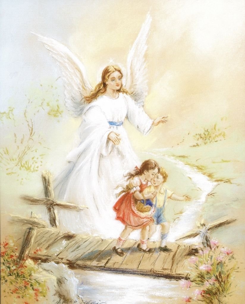 Ангел хранитель оберегает детей
