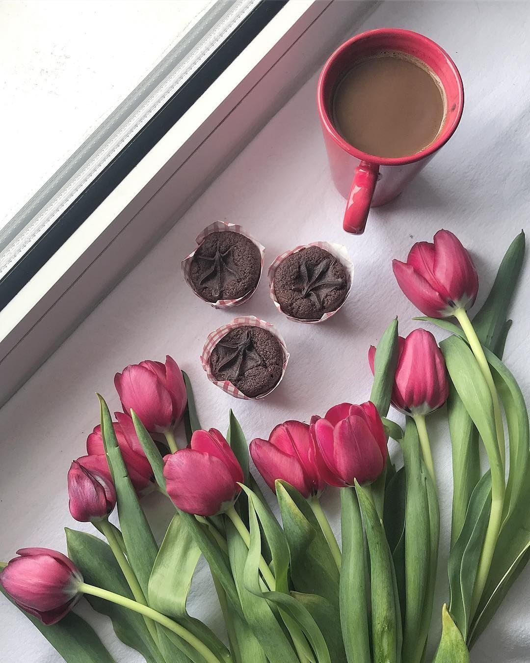 Тюльпаны в чашке