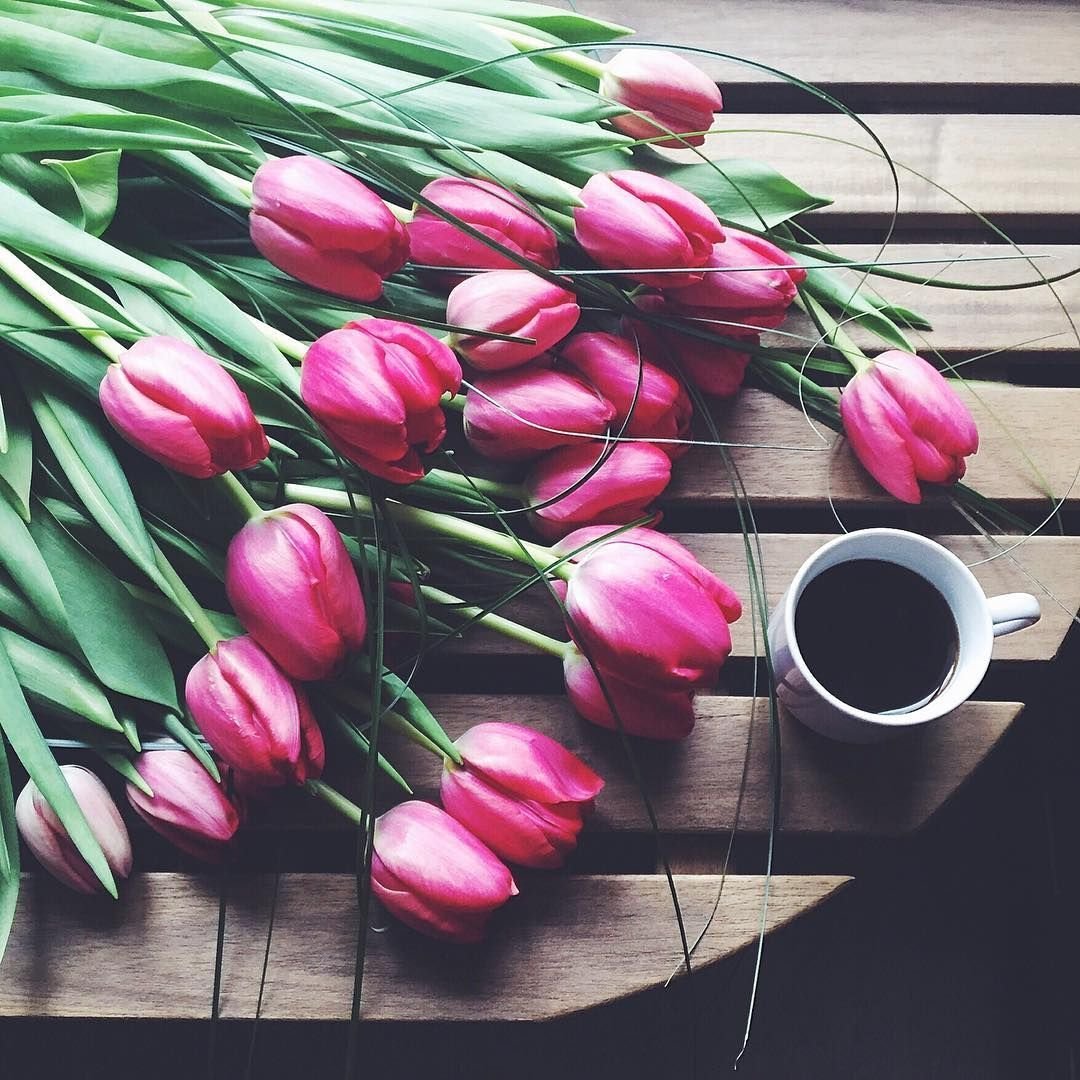 Тюльпаны и кофе