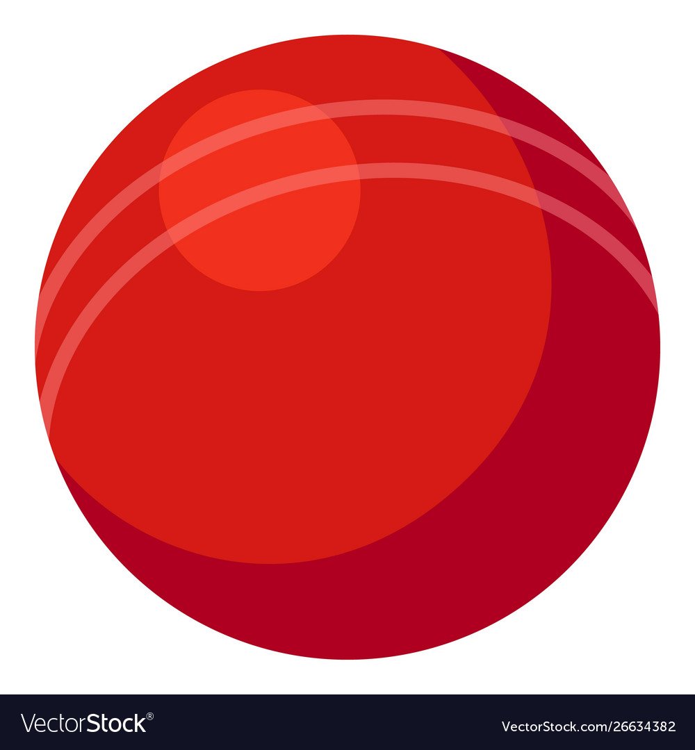 Красный мяч мультяшный
