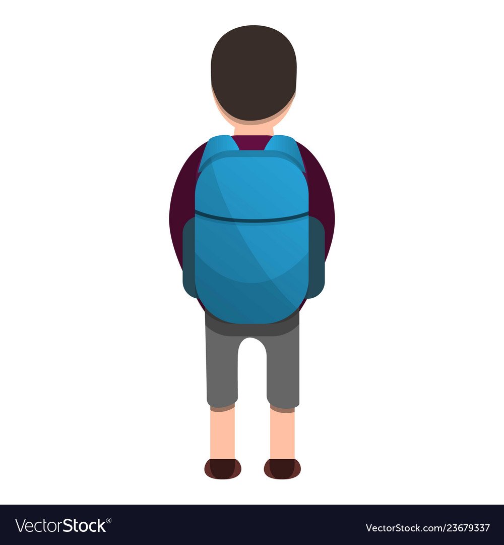 Пиктограмма мальчик с портфелем