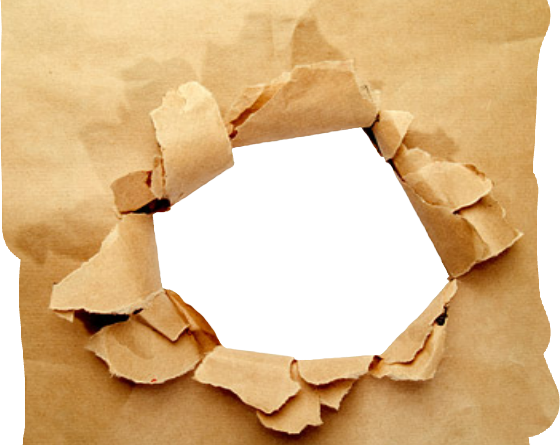 Дыра в бумаге