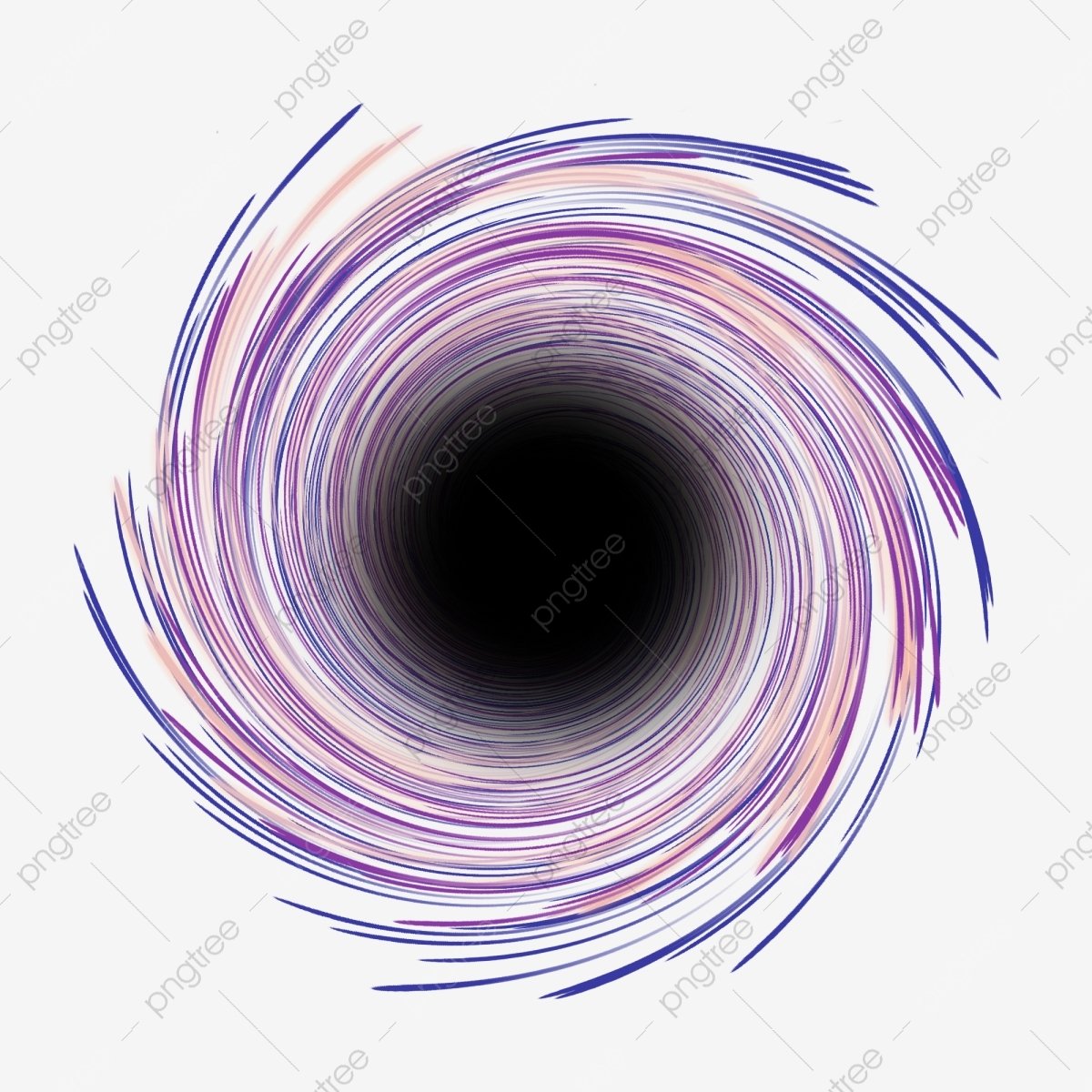 Черная дыра на белом фоне