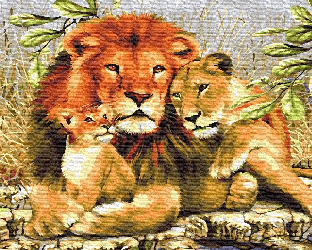 Алмазная мозаика Прайд Львов