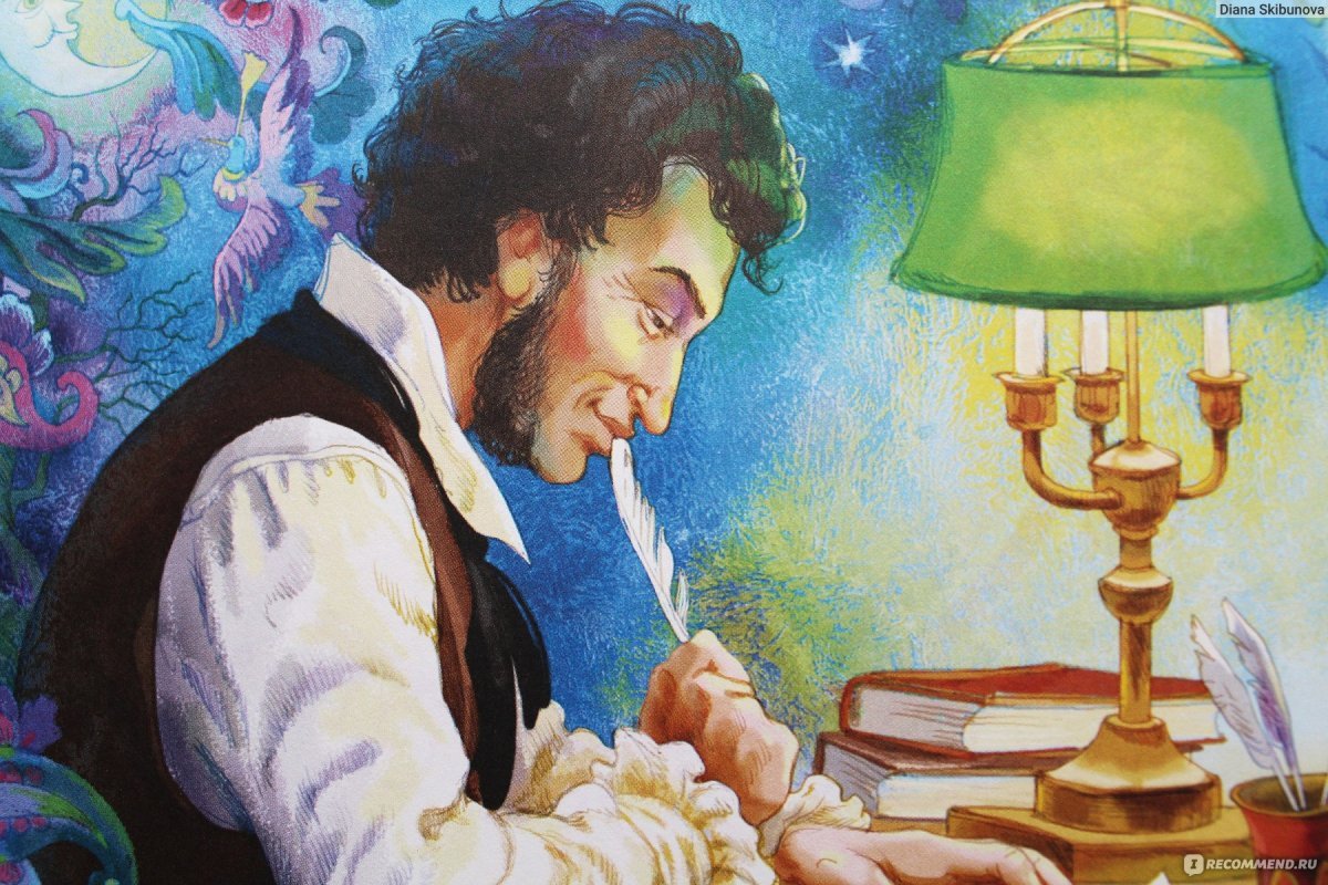 Пушкин портрет анфас