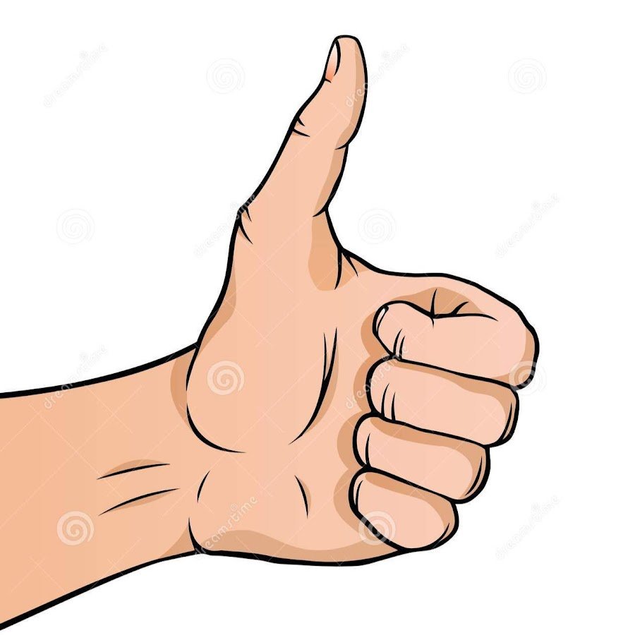 Кулак с поднятым вверх большим пальцем