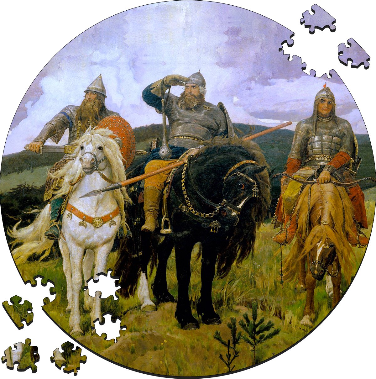 Три богатыря Васнецова