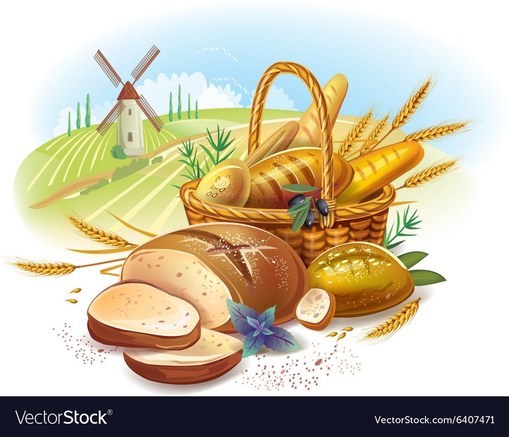 Хлеб рисунок