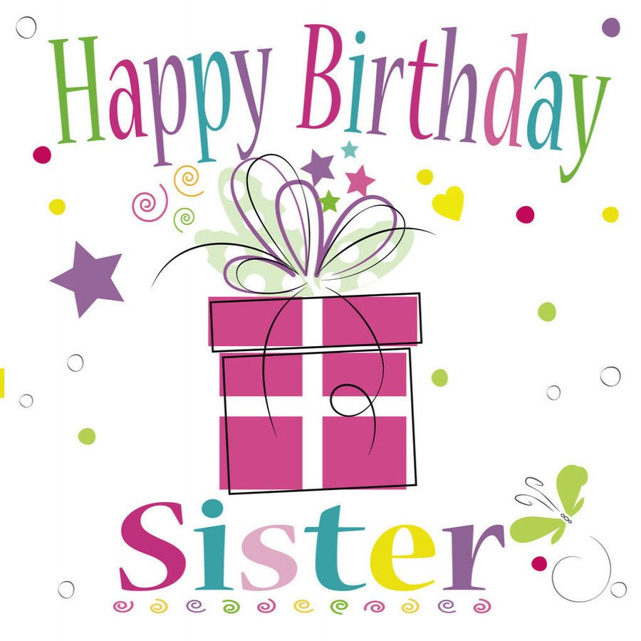 Открытка Happy Birthday sister