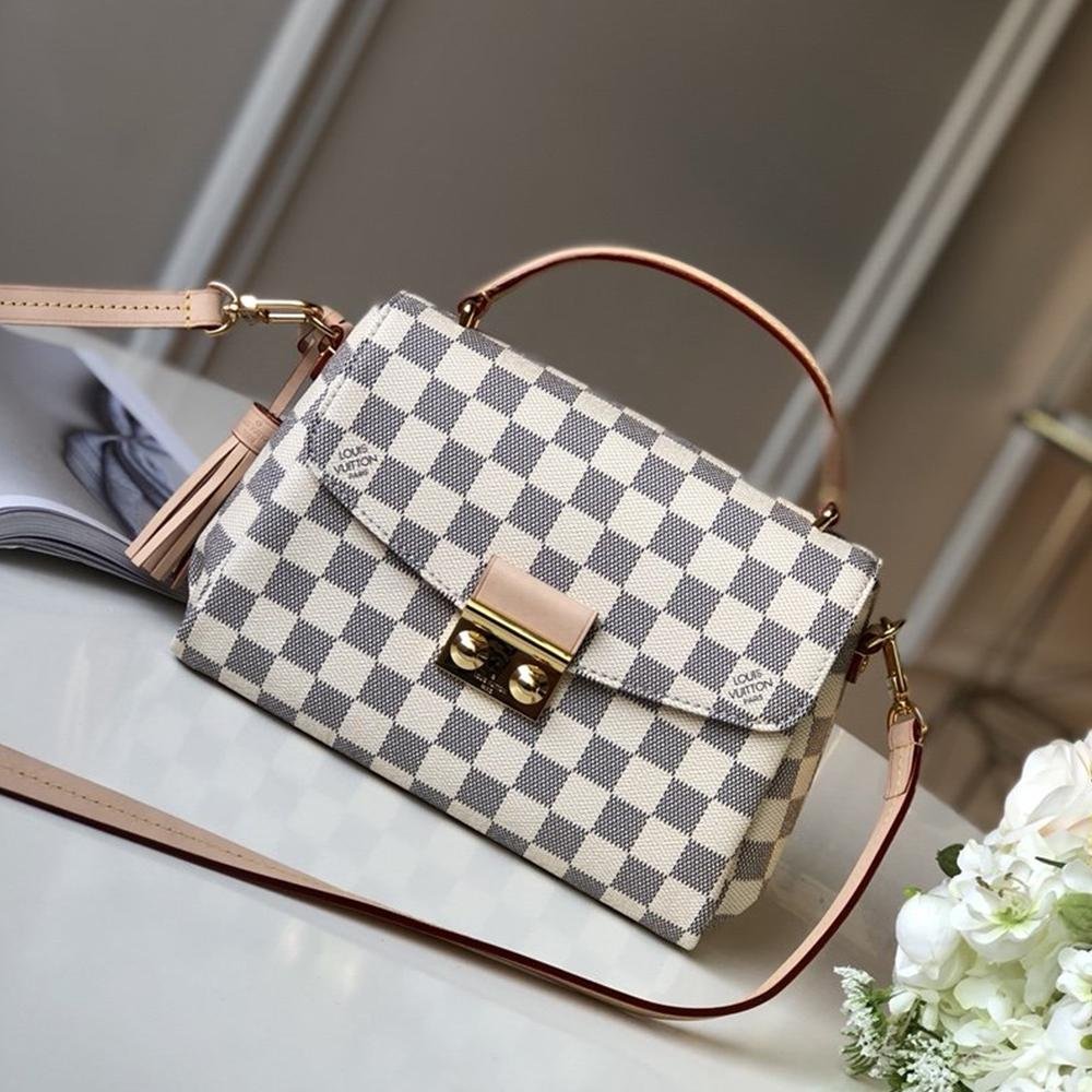 Женская сумка Louis Vuitton Croisette damier Azur