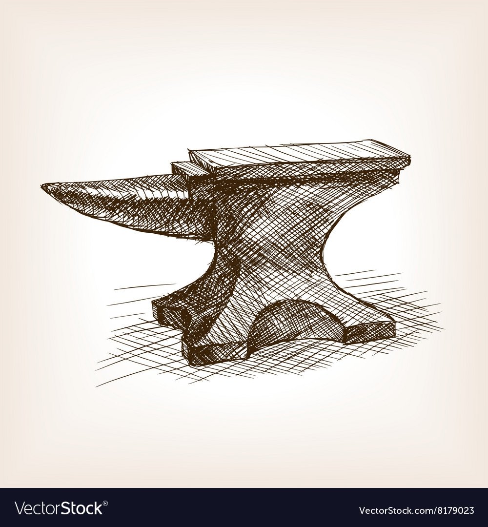 Наковальня кузнец молоток