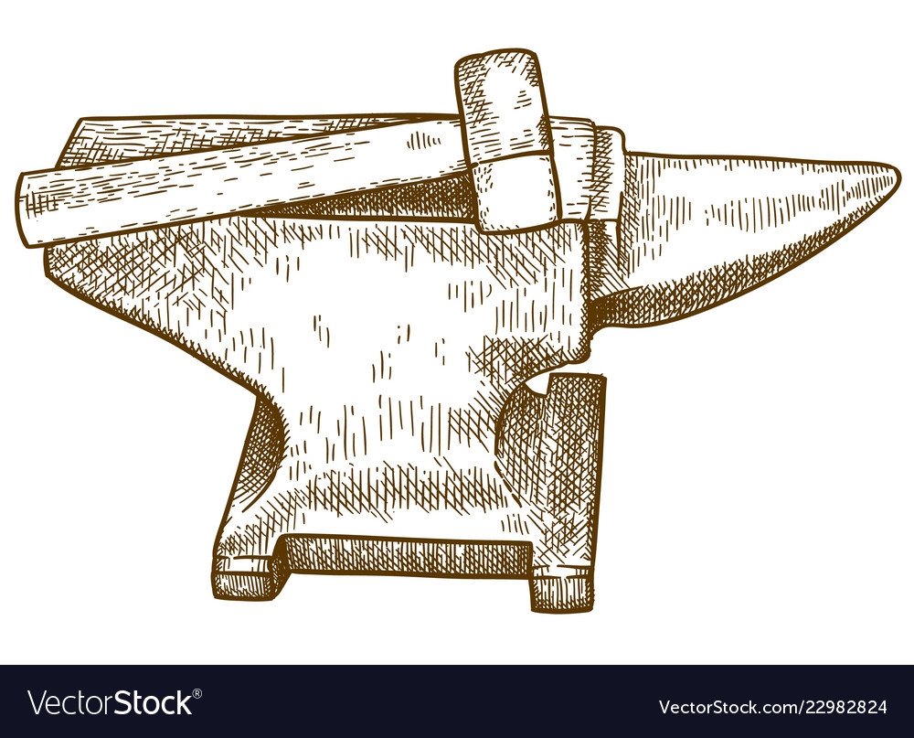 Молот и наковальня рисунок