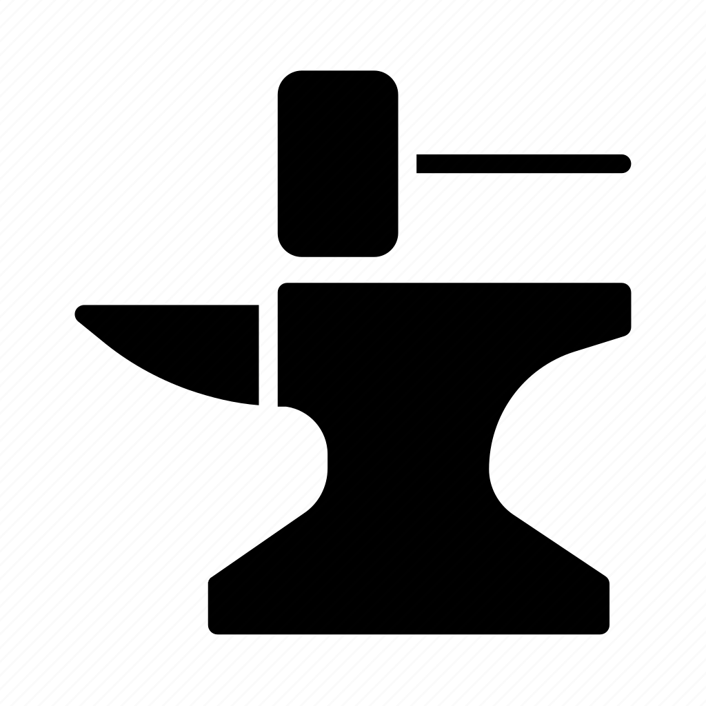 Печка для кузницы с наковальней