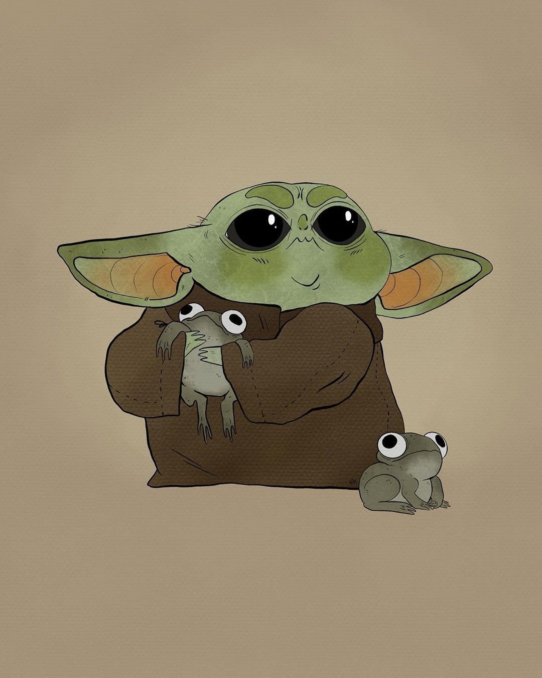 Малыш йода арт