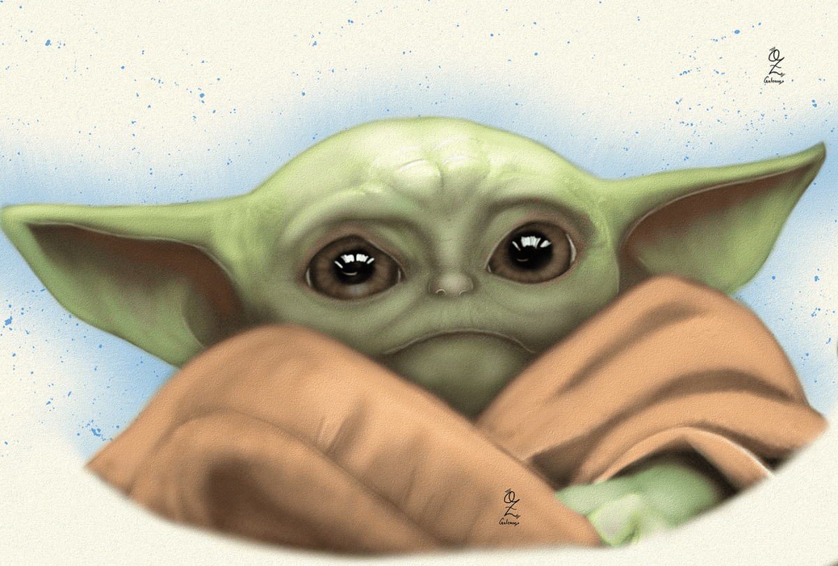 Бэби йода иллюстрация