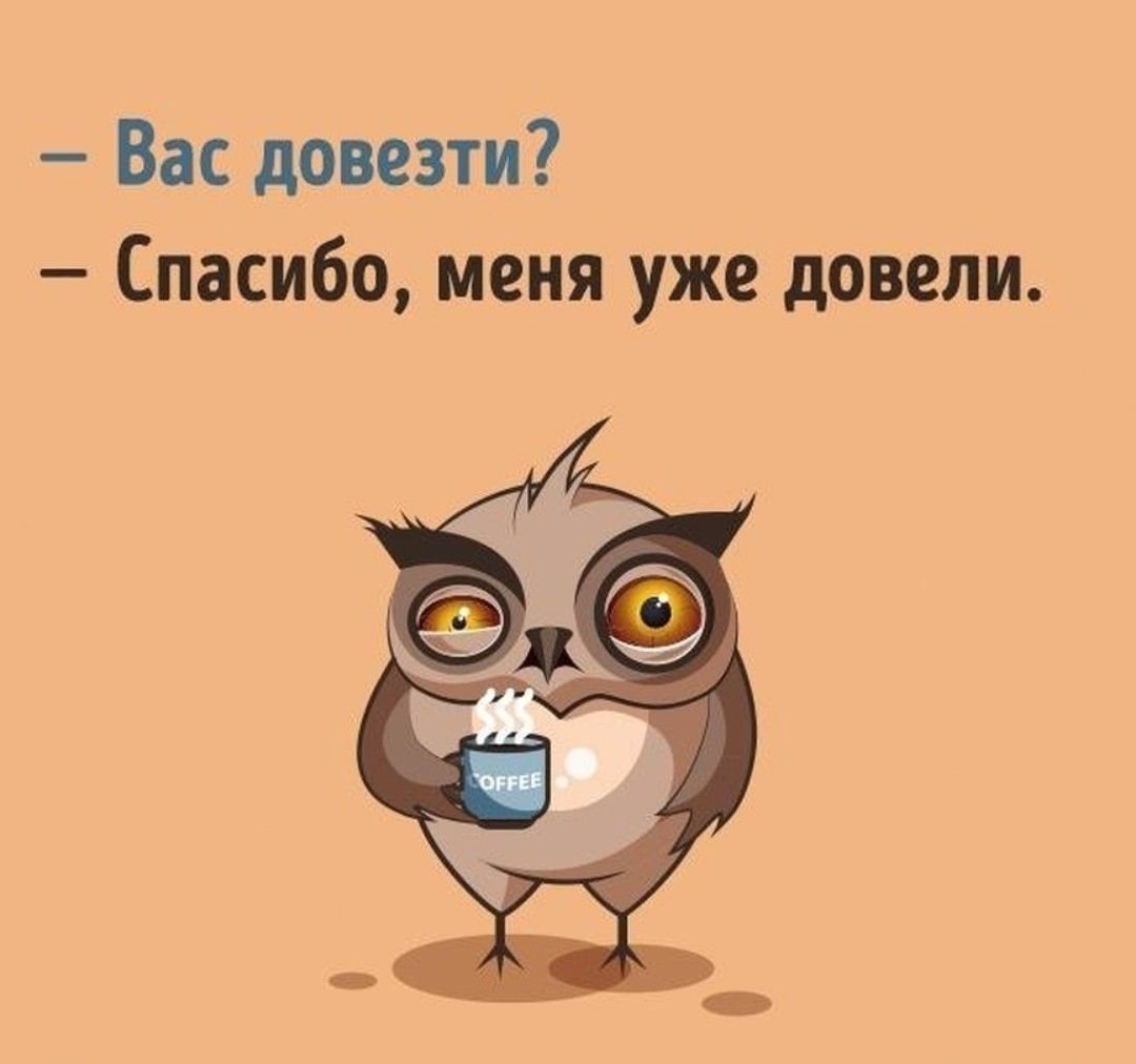 Невыспавшаяся Сова с кофе