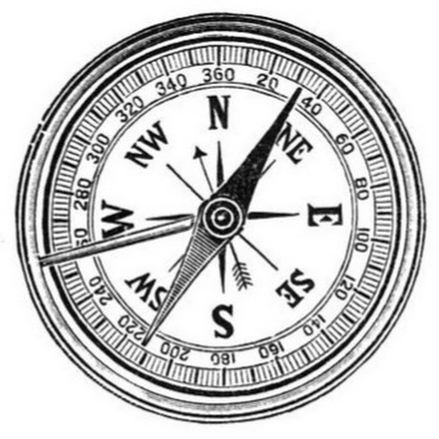 Компас рисунок карандашом