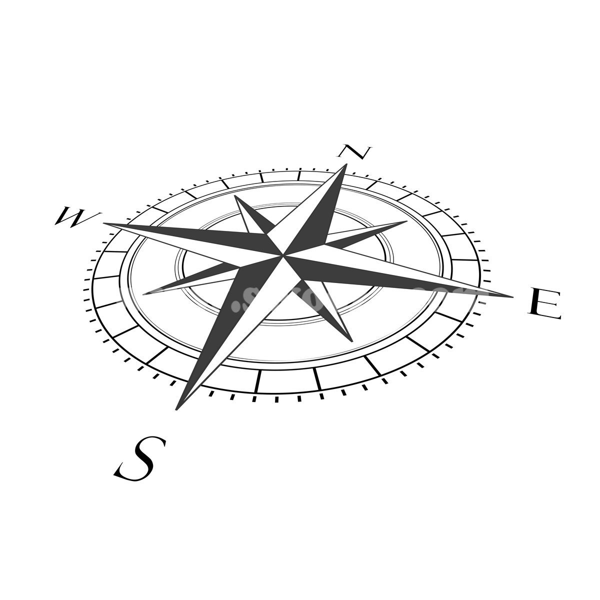 Компас рисунок карандашом
