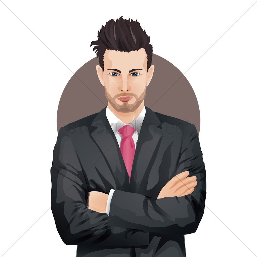 Бизнесмен рисунок в офисе