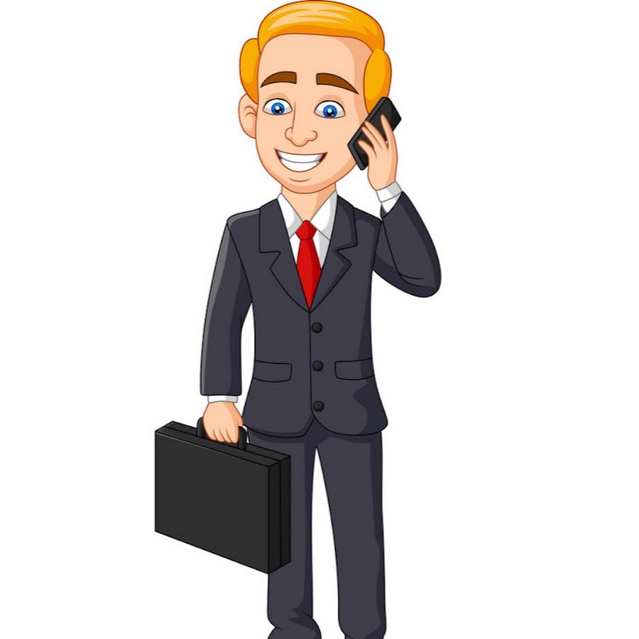 Мультяшный бизнесмен