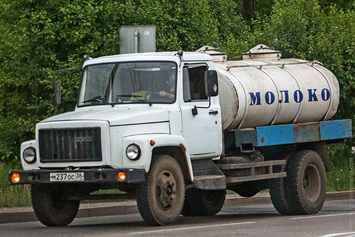 Молоковоз мультяшный