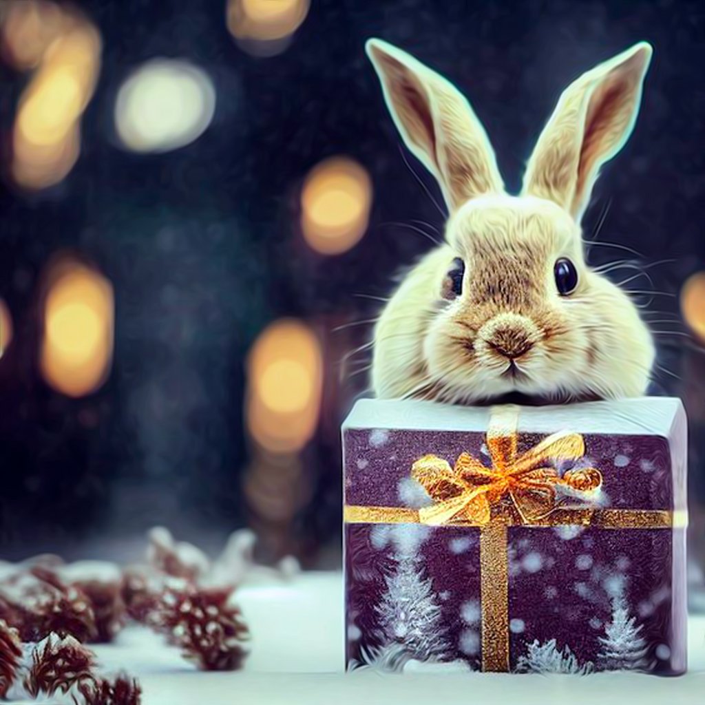 Зайчик акварель