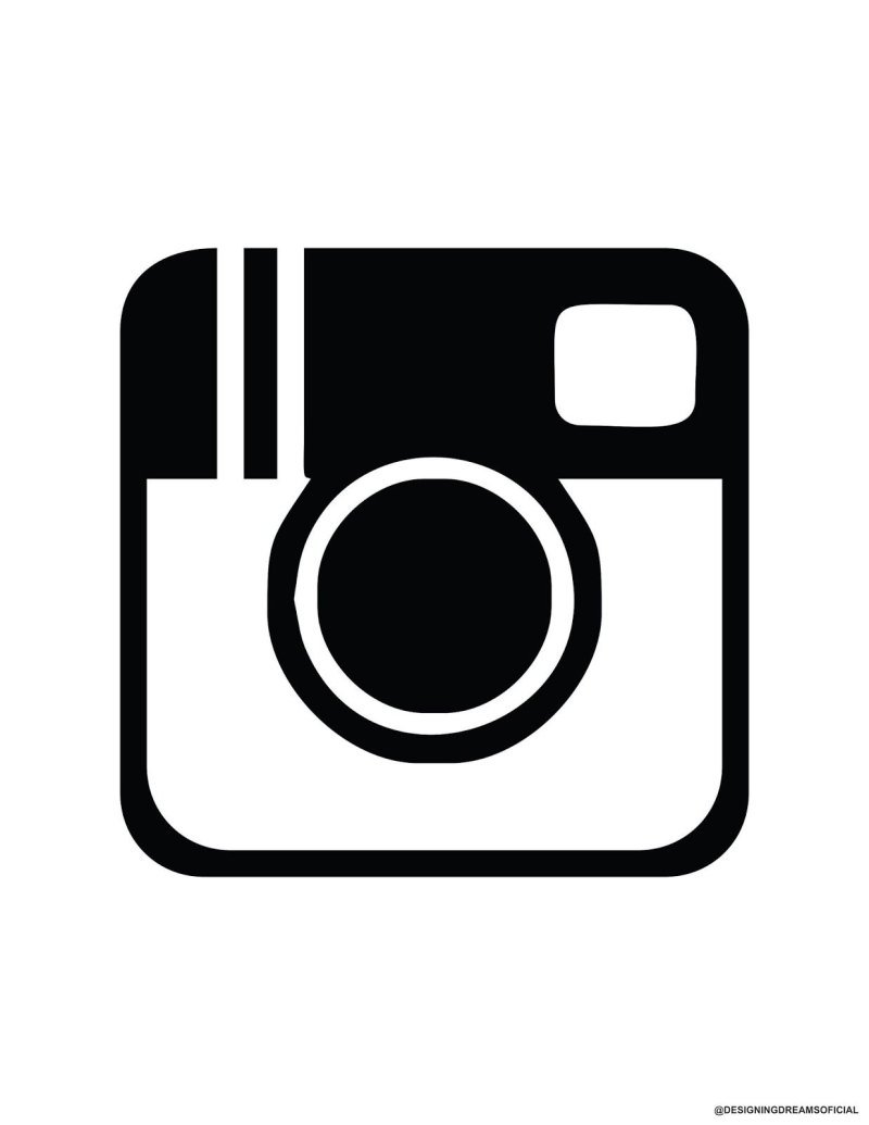 Значок инстаграма для визитки