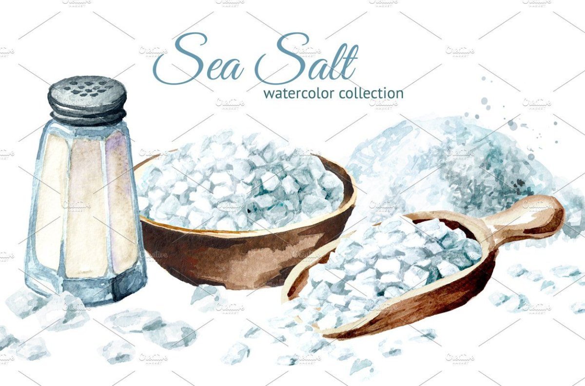 Солонка для соли иллюстрация