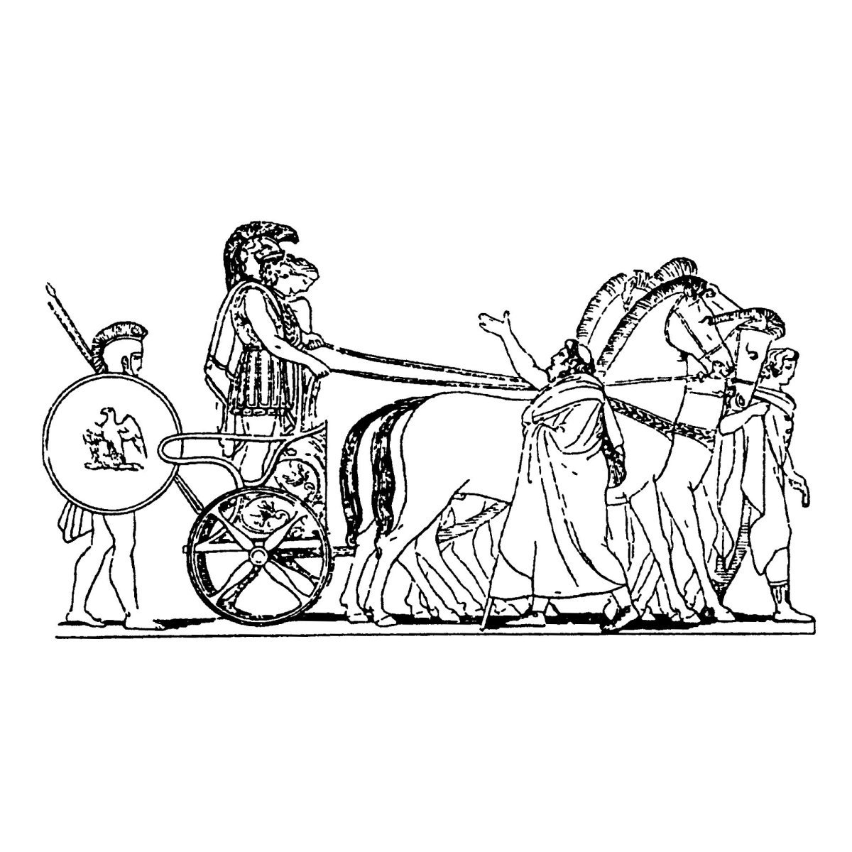 Колесница древней Греции