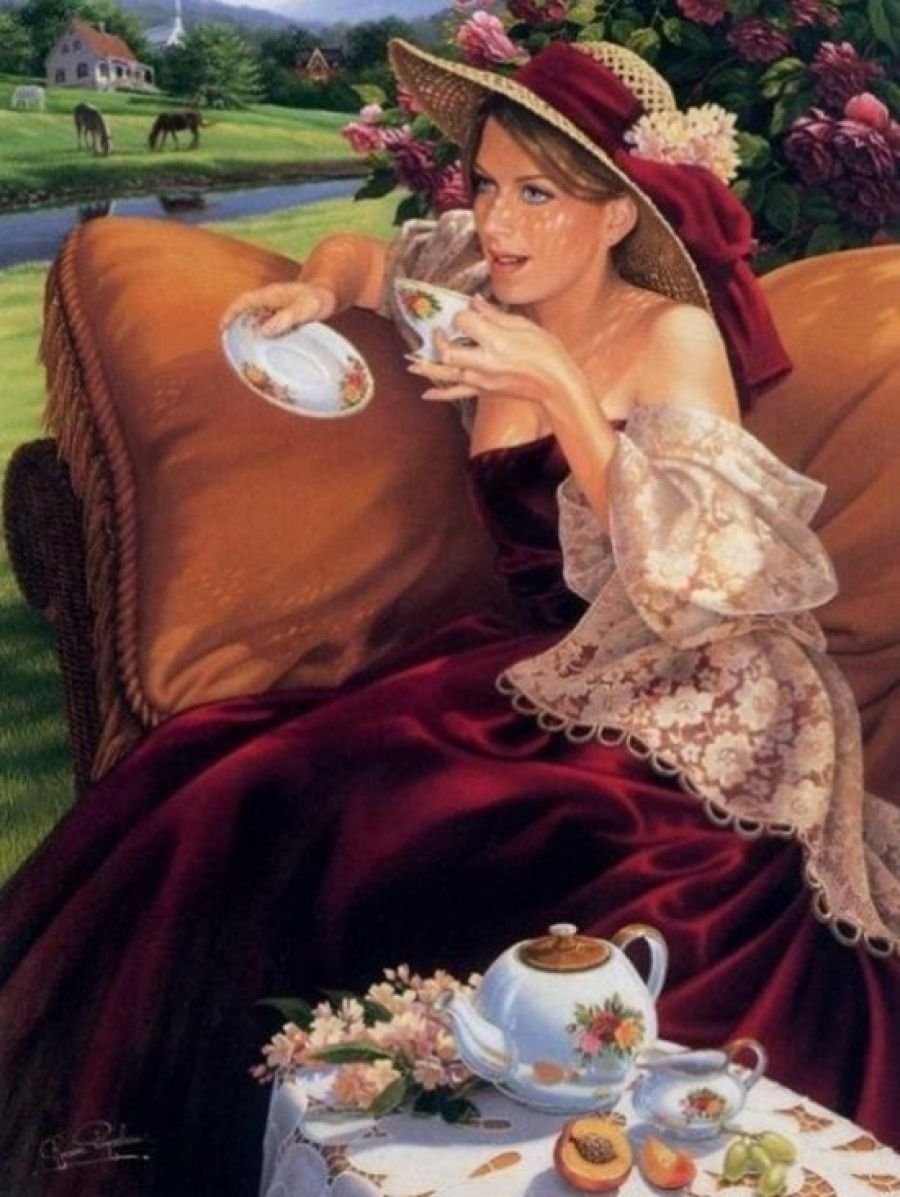 Женщина в цветах