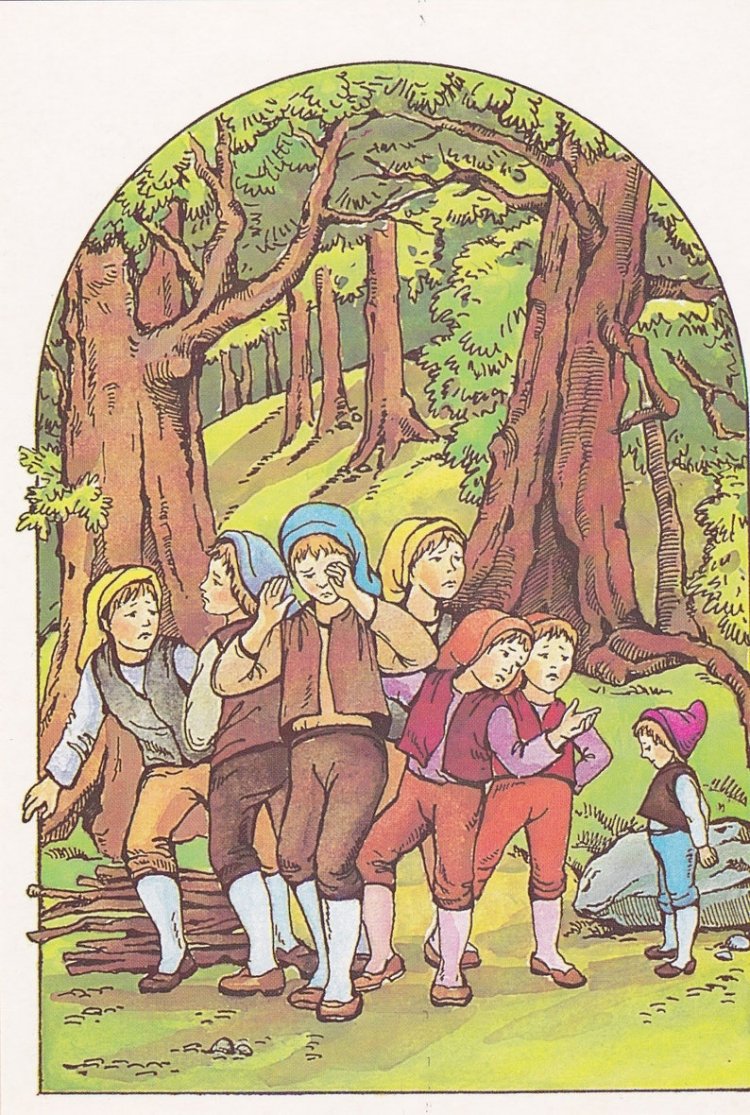 Мальчик с пальчик иллюстрации