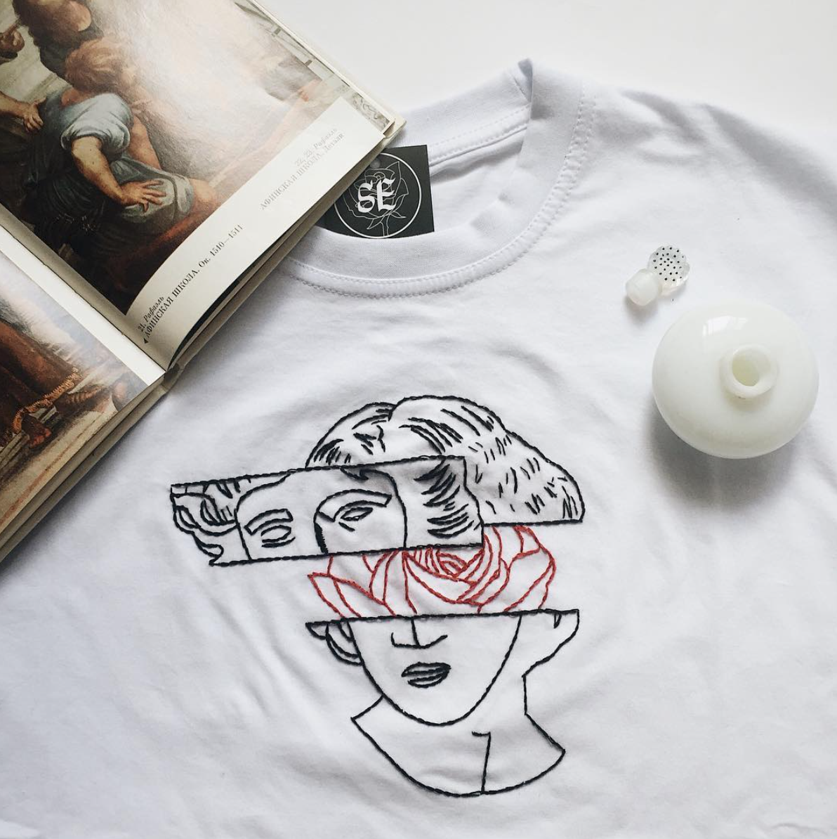 Вышивка на футболке идеи