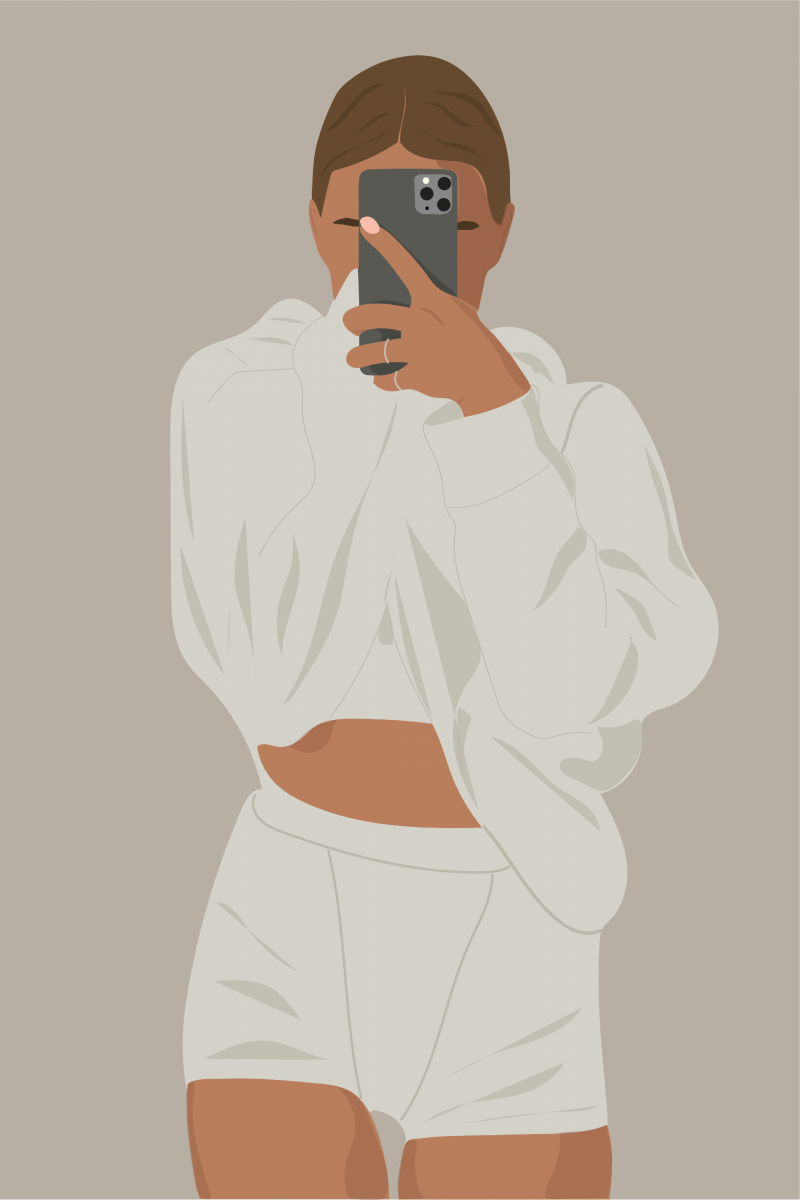 Эстетичный арт без лица