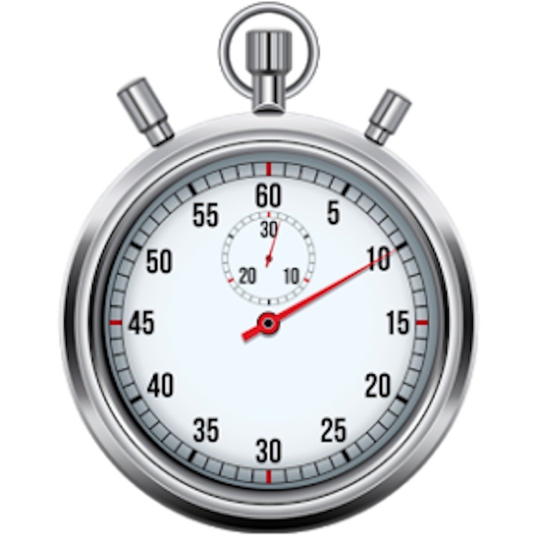 Секундомер на прозрачном фоне