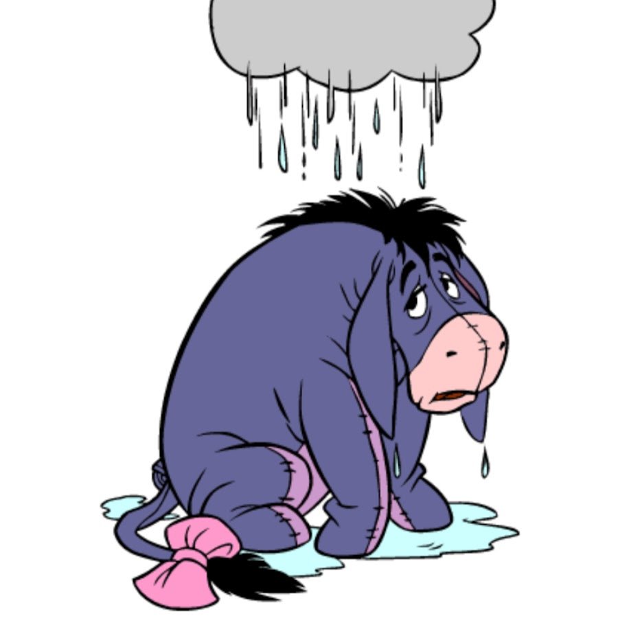 Грустный ослик из Винни пуха