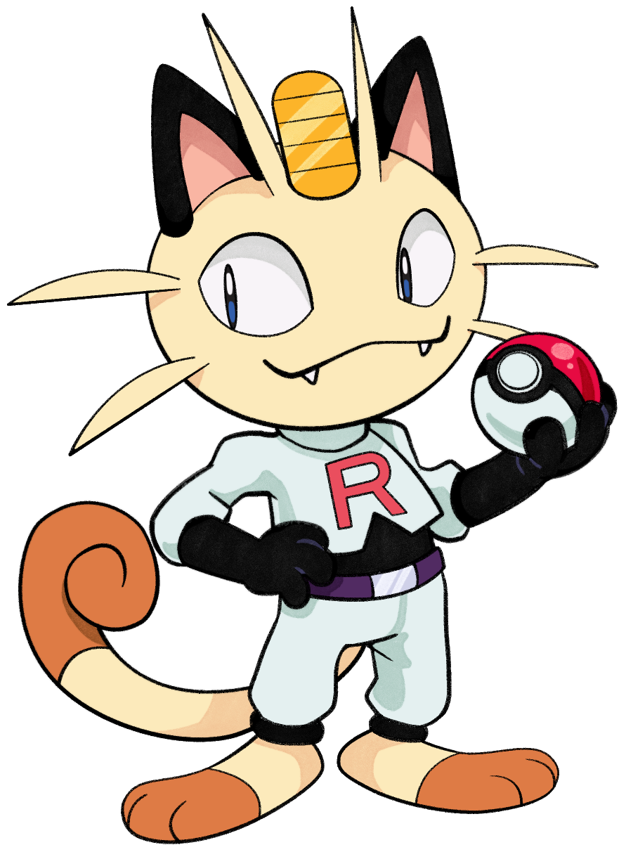 Покемон Мяут и Пикачу