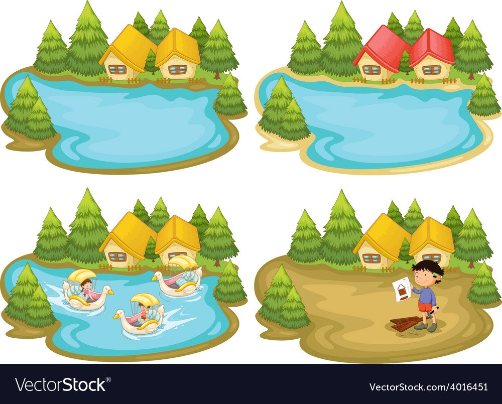 Водоем вектор