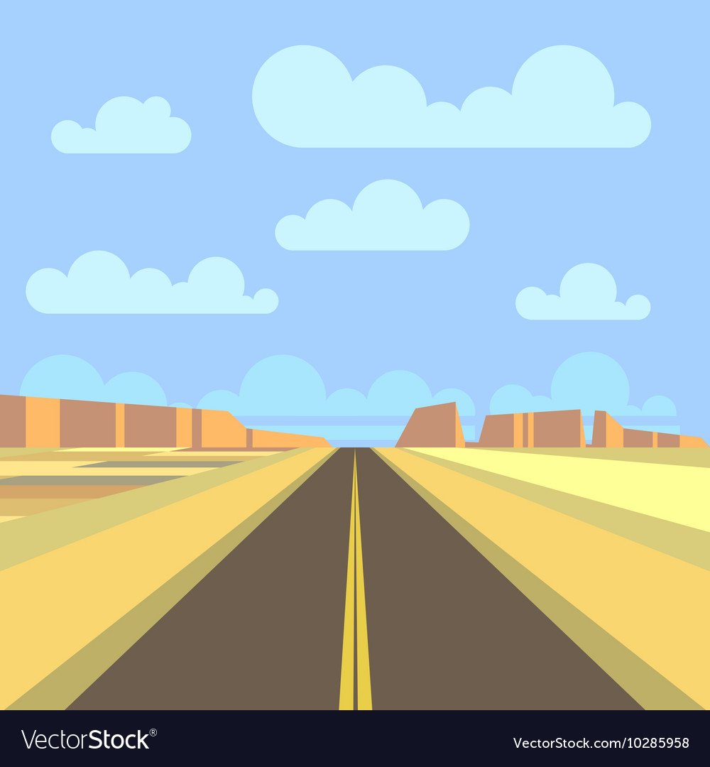 Дорога в Горизонт вектор