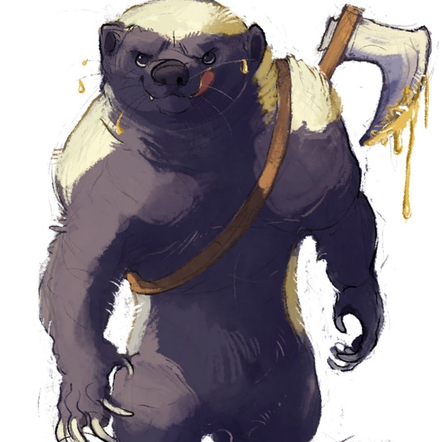 Барсук медоед арт