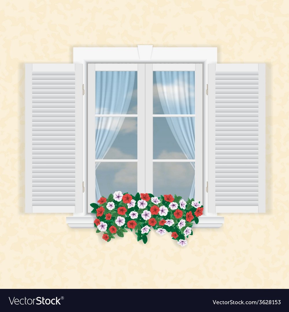 Рисунок открытого окна