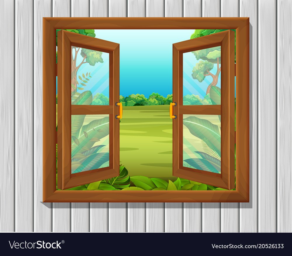 Окно на прозрачном фоне