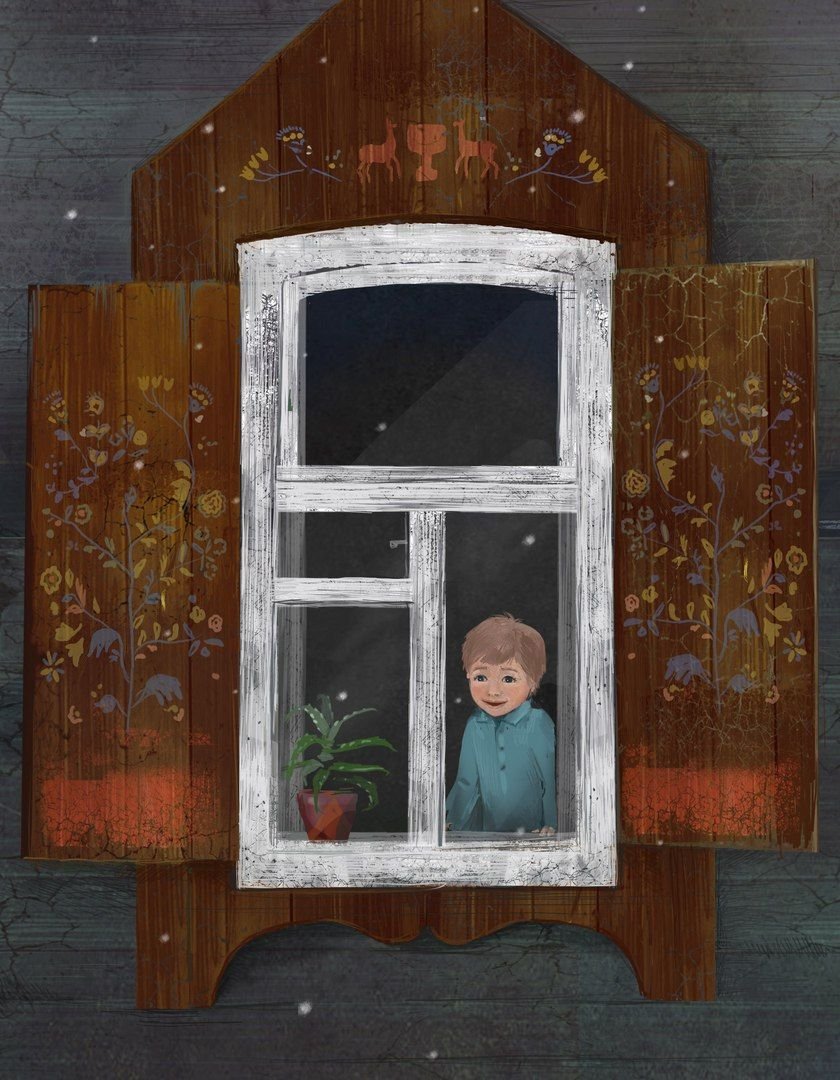 Окно с балконом клипарт для детей