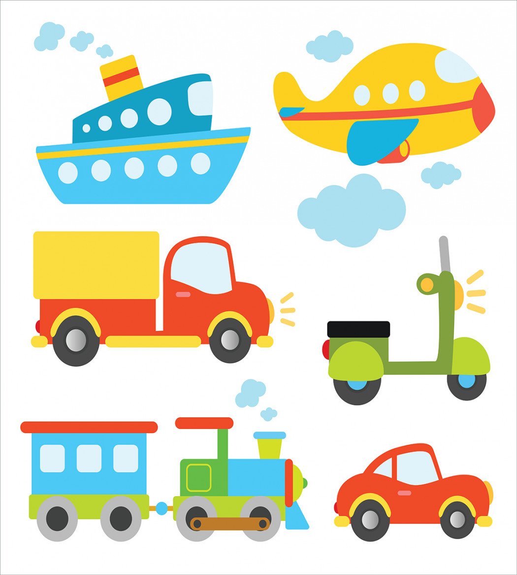 Транспорт вектор для детей