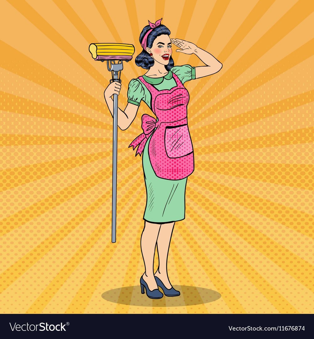 Поп арт домохозяйка
