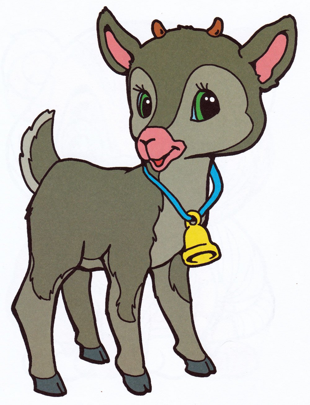 Козлики цветовая раскраска