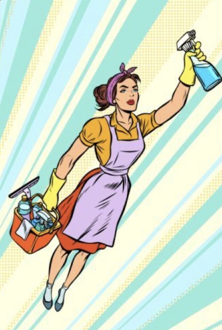 Поп арт домохозяйка