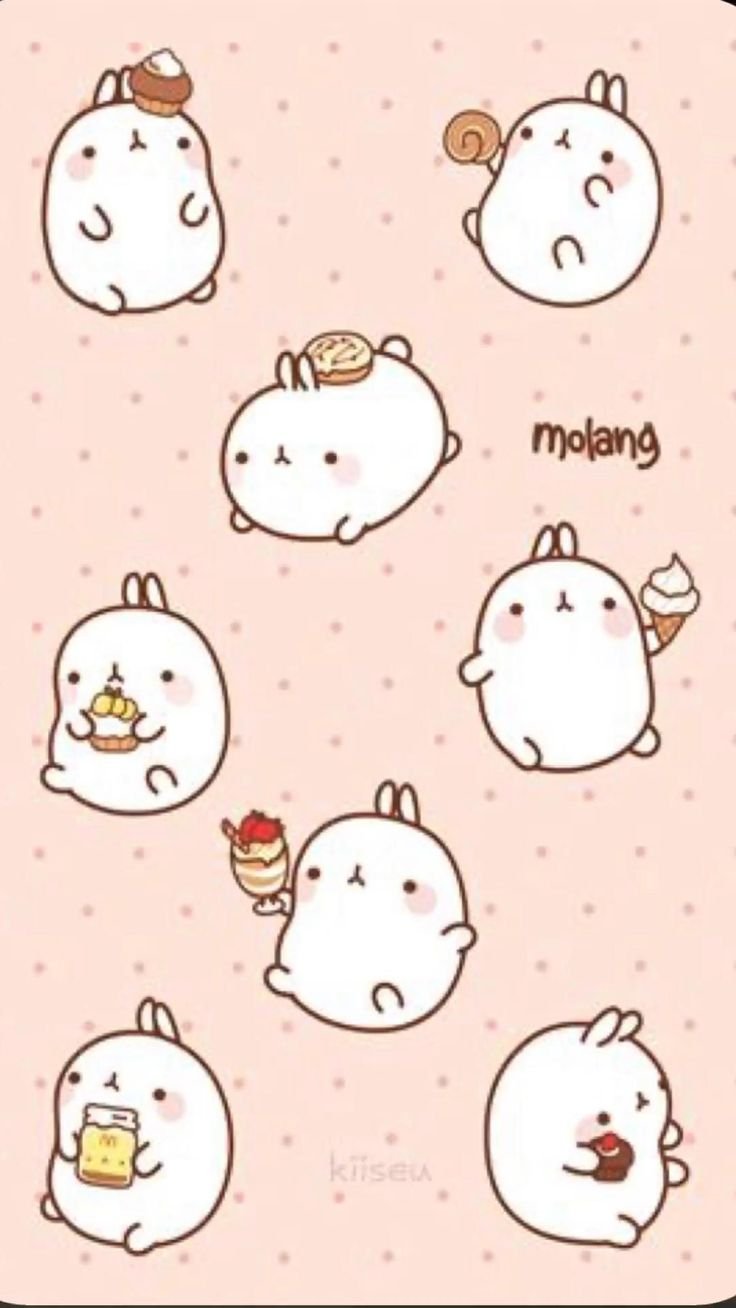 Кролик Моланг наклейки