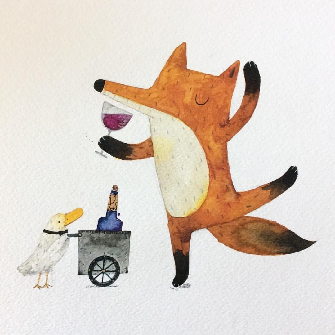 Веселая лиса