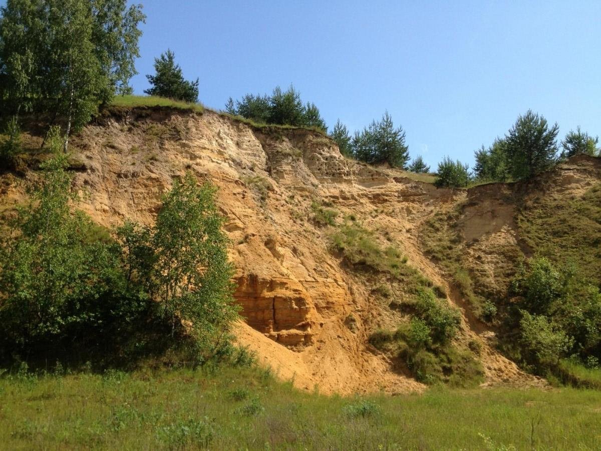 Ландшафт террасирование лесного участка